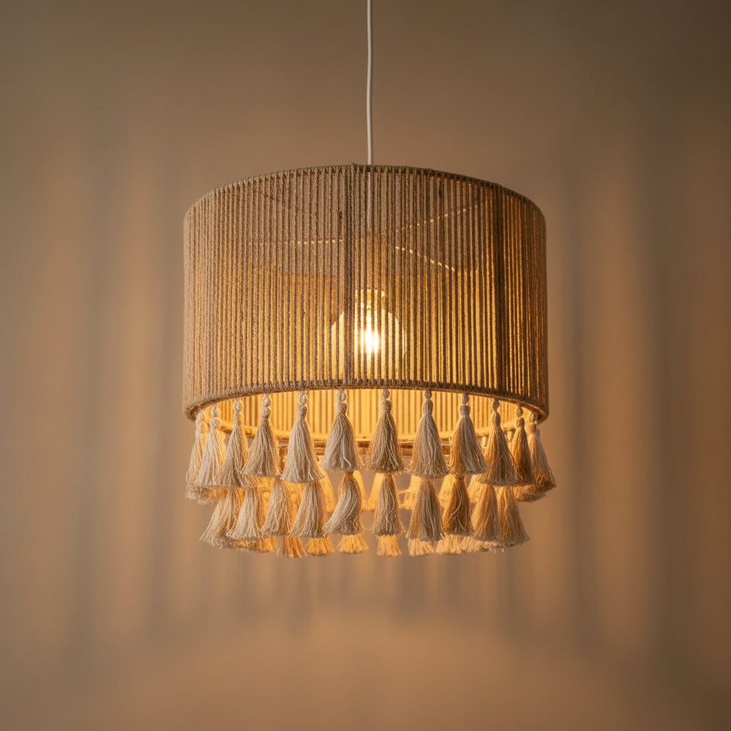 Burlap Ceiling Lamp Size:45CM x 35CM