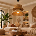 Burlap Boho Ceiling Lamp 09