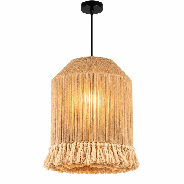 Burlap Boho Ceiling Lamp 120