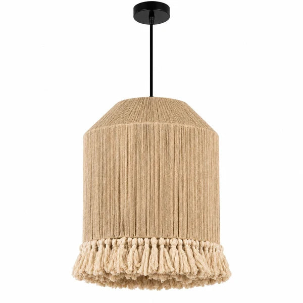 Burlap Boho Ceiling Lamp 120