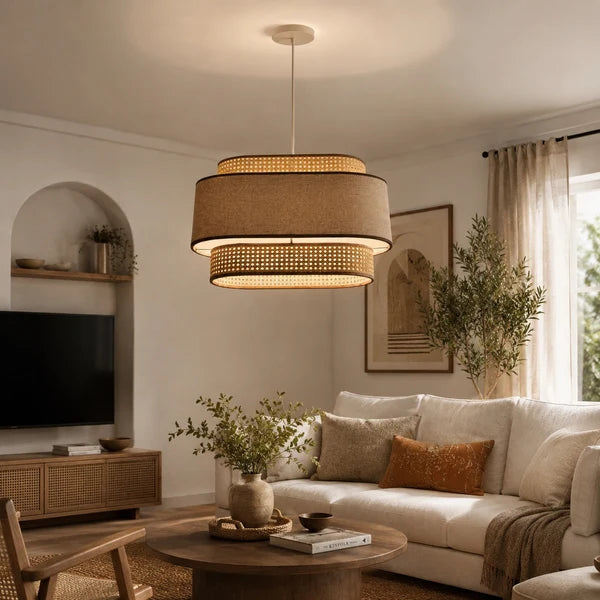 Rattan Boho Ceiling Lamp