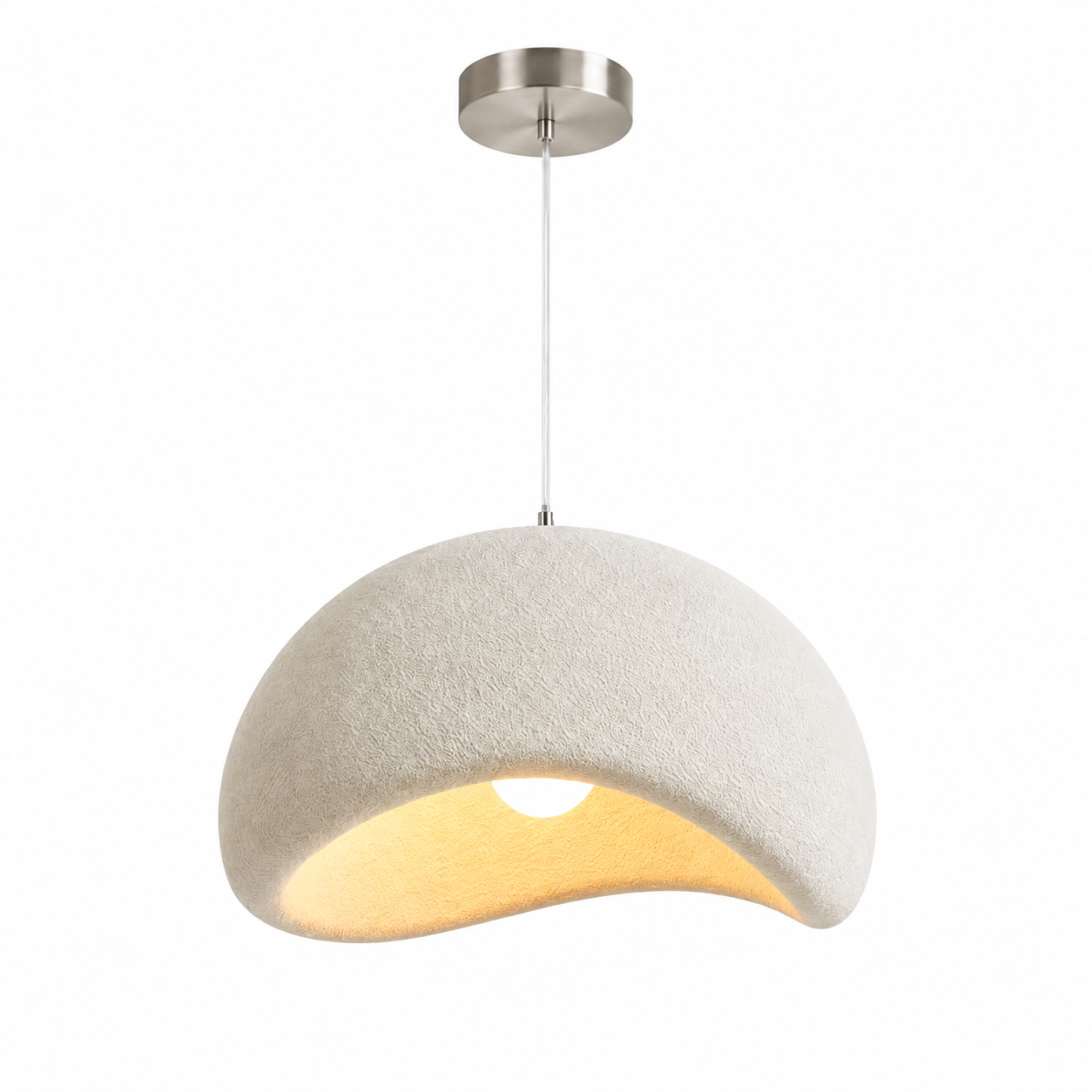 Organic Fiberglass Pendant Lamp