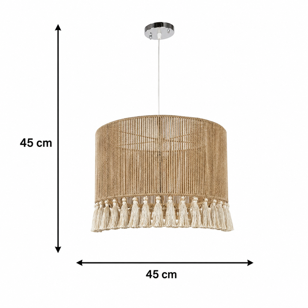Burlap Ceiling Lamp45CM x 35CM