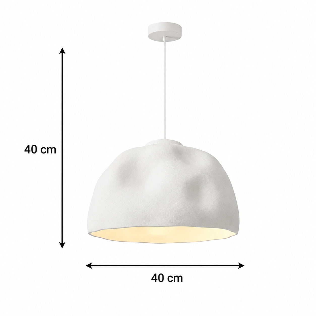Fiberglass Dome Pendant Light