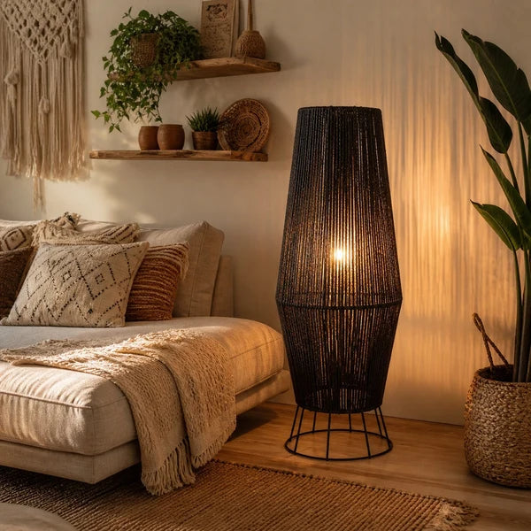Makrami Boho Floor Lamp 006