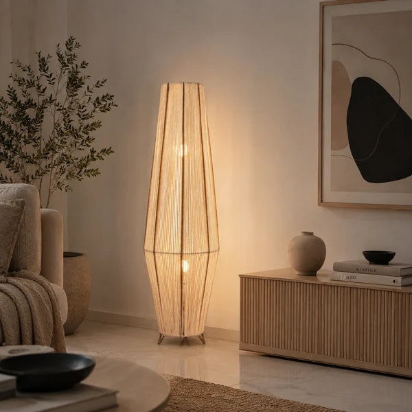 Makrami Boho Floor Lamp