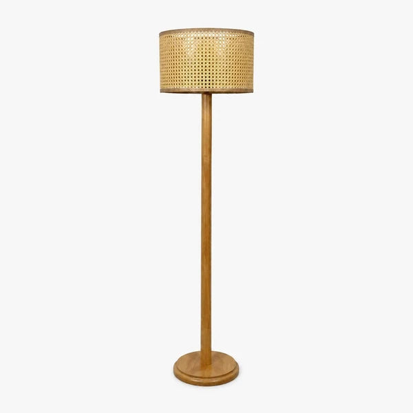 Rattan Boho Floor Lamp